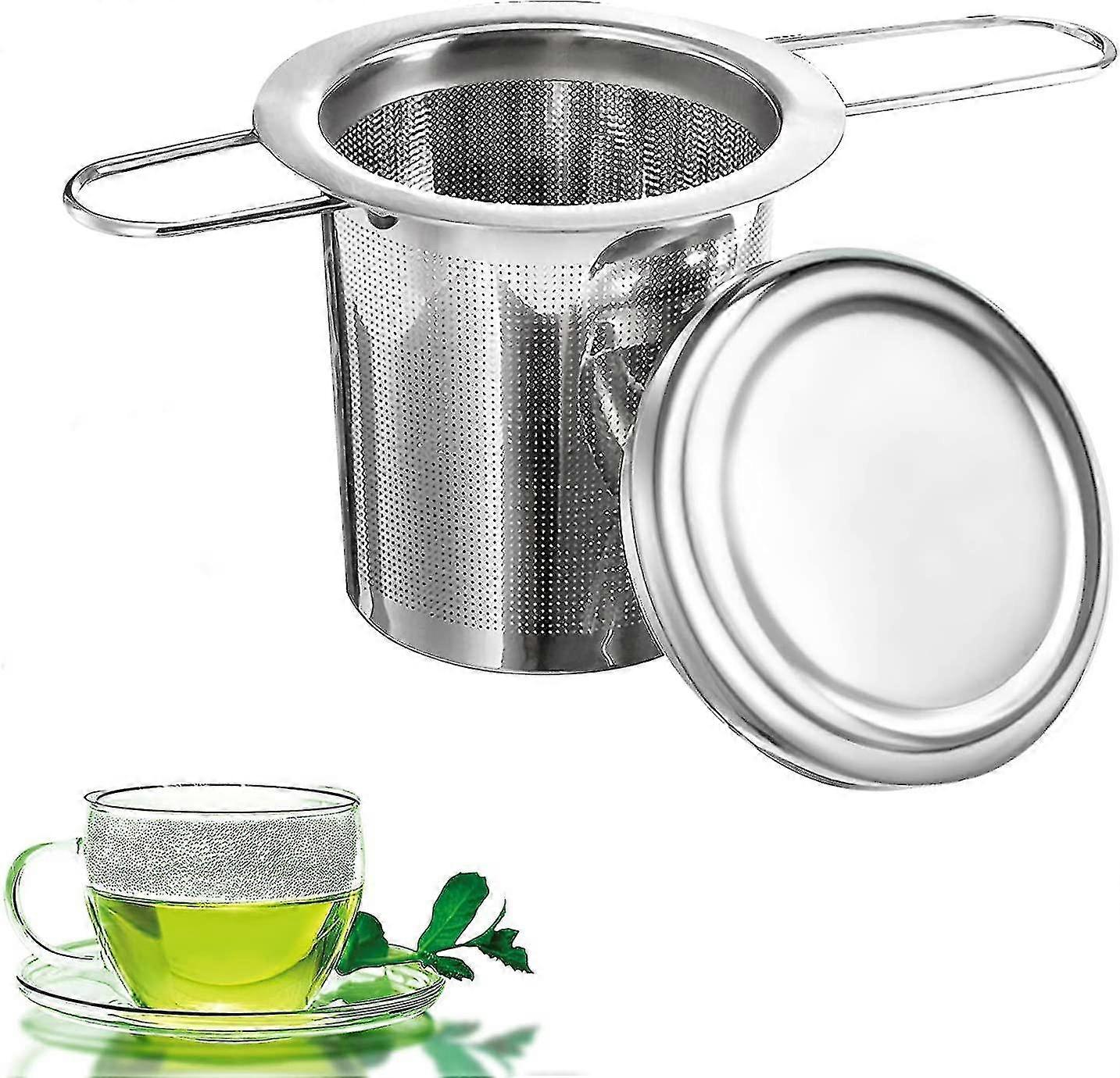 1pcs Stainless Steel Fine Hole Tea Filter With Foldable Design, Tea Infuser