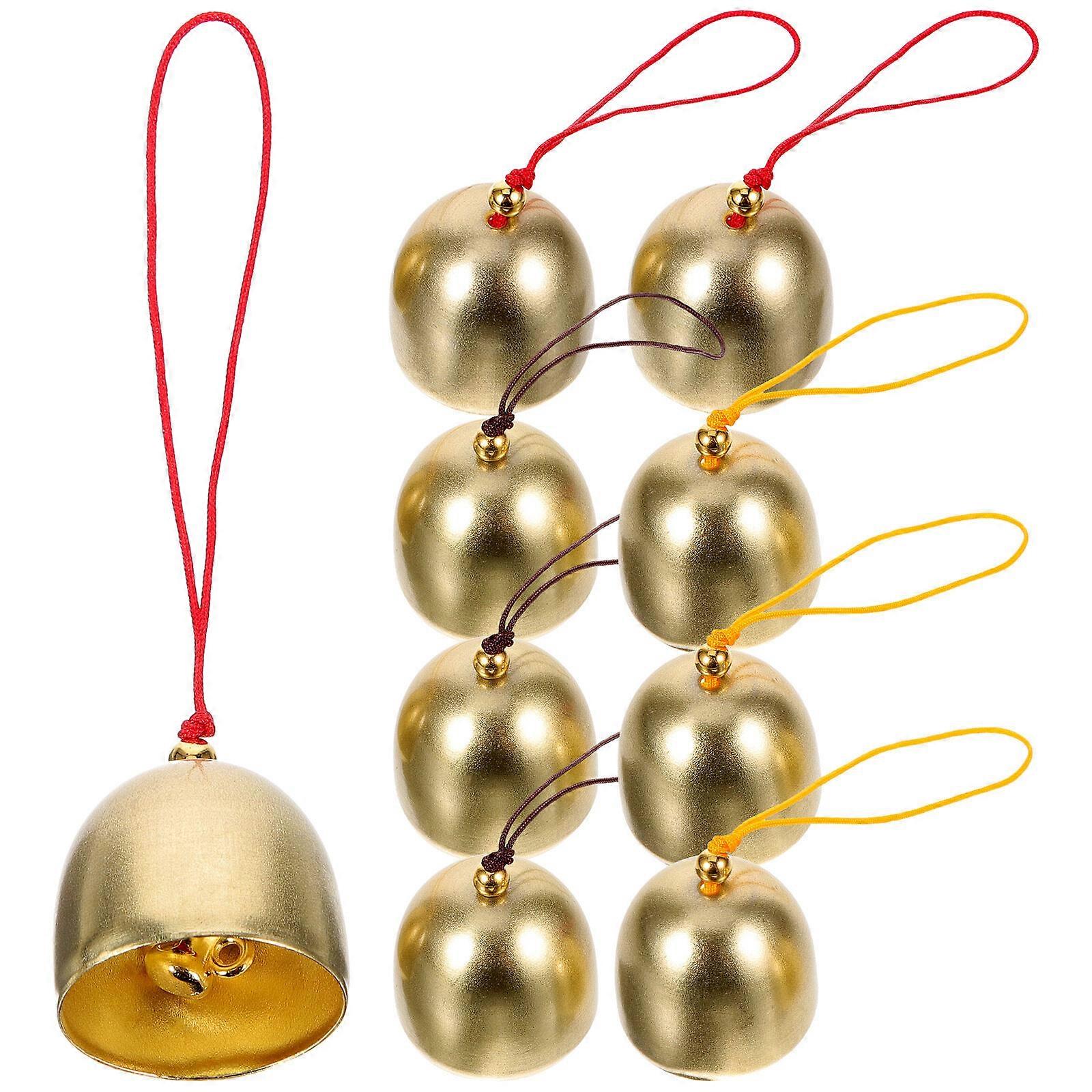 9Pcs Multi-function Mini Bells Vintage Hanging Bells Alloy Bells Decors DIY Accessory