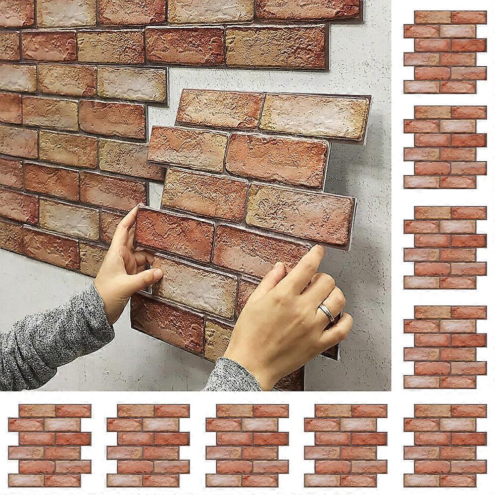3D Self-Adhesive Simulation Brick Wall Sticker Wallpaper Kitchen Decal Detachable
