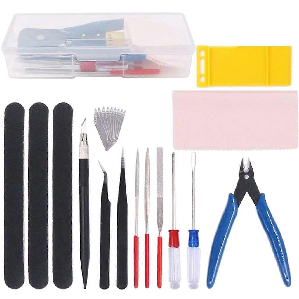 15 Pcs Model Basic Tools Set for Car Model Building Repairing Fixing Kit
