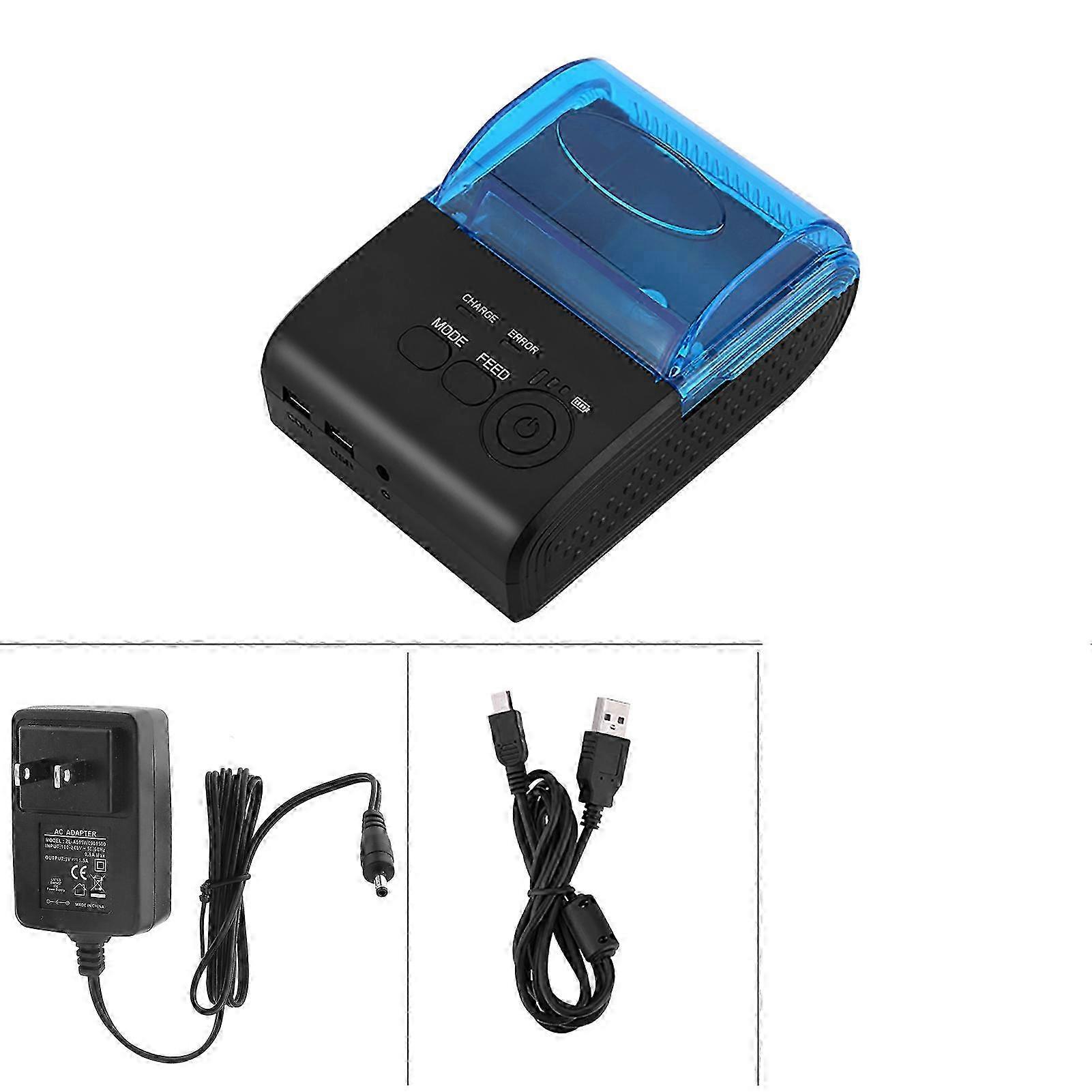 58mm Mini Bluetooth4.0 Thermal Receipt Printer POS/ESC/STAR for Android 100?240V US Plug
