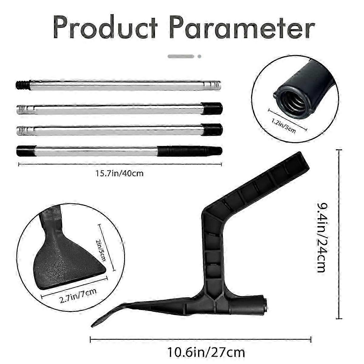 Gutter Cleaner Leaf Cleaning Tool The Gutter Tool Eaves Drain Tool Telescopic Pole To Remove Leaves And Debris