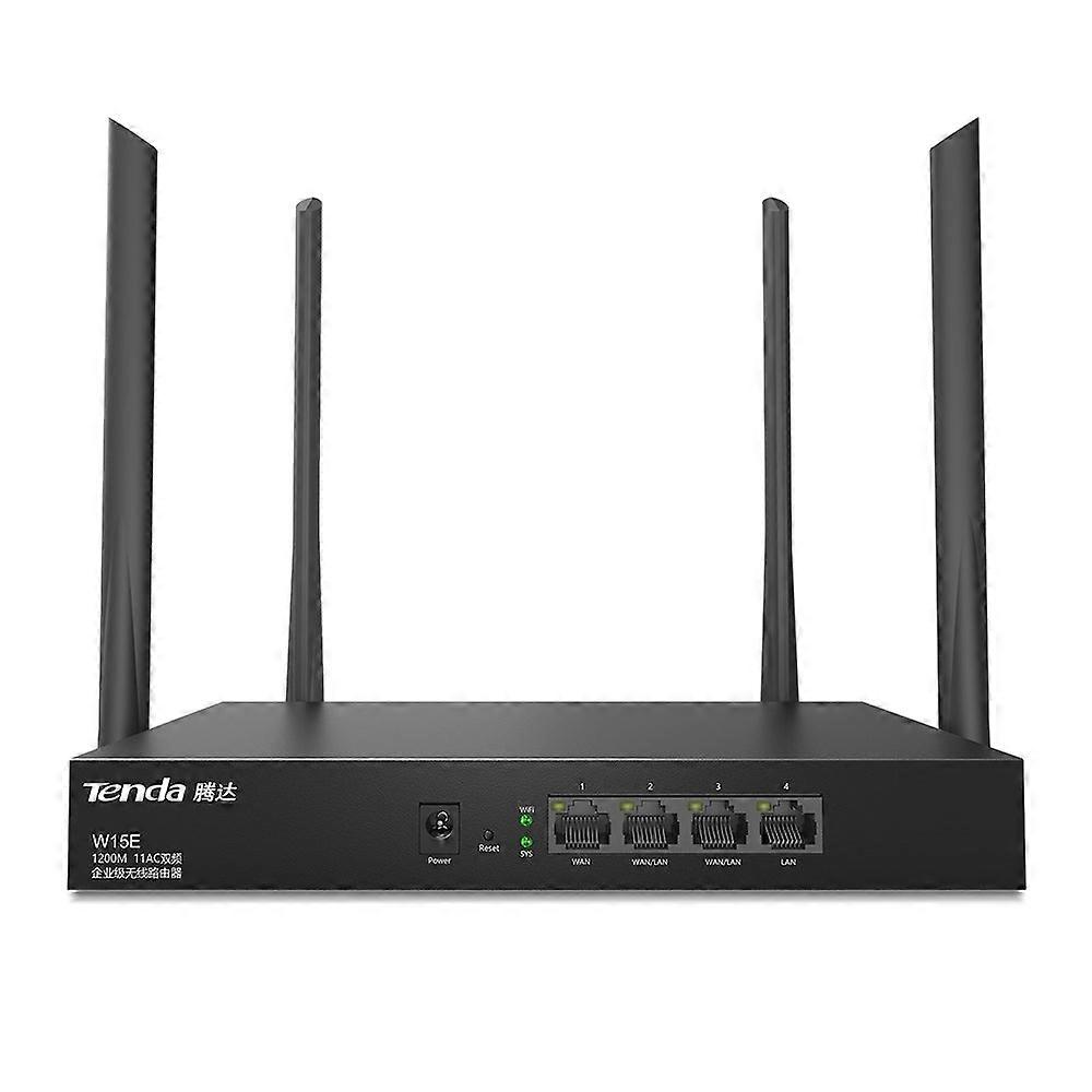 TENDA W15E/W18E 1200M 11AC Dual Band Wireless Router Enterprise Θύρα Gigabit 300m 3WAN επικάλυψη 50 άτομα Τσιπ Qualcomm