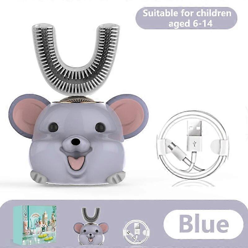 מברשת שיניים חשמלית סוניק מברשת שיניים לילדים מיובאת דק במיוחד רך טיפוח השיניים ניקוי הפה לילדים מברשת טיימר רחיצה