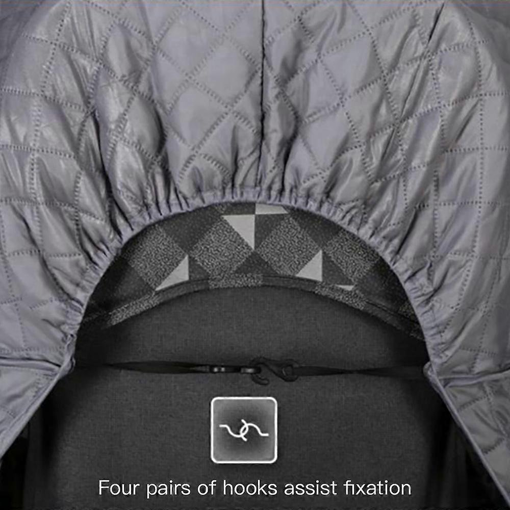 Universal Stroller Weather Shield with Large Windows and Convenient Pockets