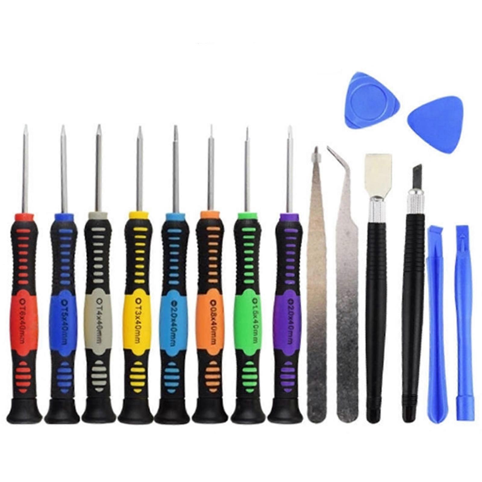 New Arrive Quality Screwdriver For Phone Set Of Tools Tweezers Durable Plastic 16pcs/set High-quality Disassembly Mobile Repair Kit