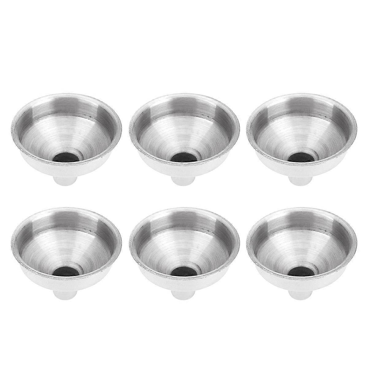 6 Stück Mini-Trichter Edelstahl-Trichteröl reiner Trichter Flagon Spezialtrichter Flachmann Trichter Trichter