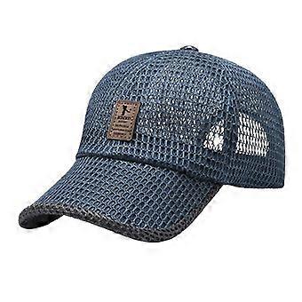 Berretto da baseball traspirante estate cava a maglia piena sport all'aperto parasole da uomo da viaggio per il tempo libero berretto con linguetta d'anatra