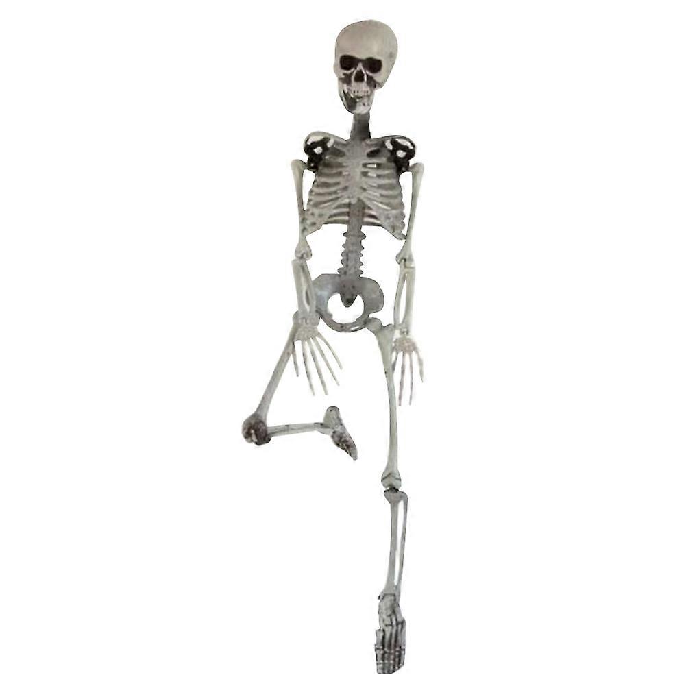 90cm Simulation Human Skeleton Ornament Halloween Party Bar Haunted House Props JIKAIX