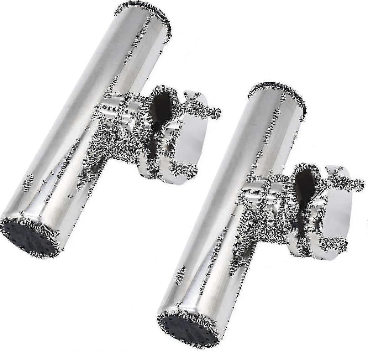 2 قطعة السكك الحديدية المشبك على حامل قضيب الصيد للقارب في الأوراق المالية