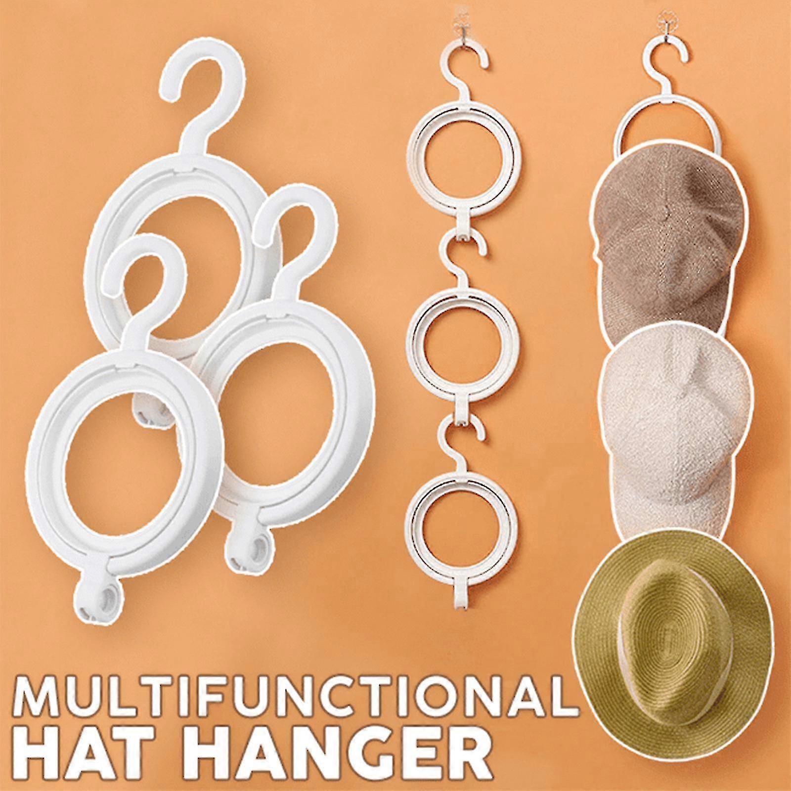 Multifunctional Hat Hanger Adjustable Storage Rack Closet Wardrobe Hat Storage