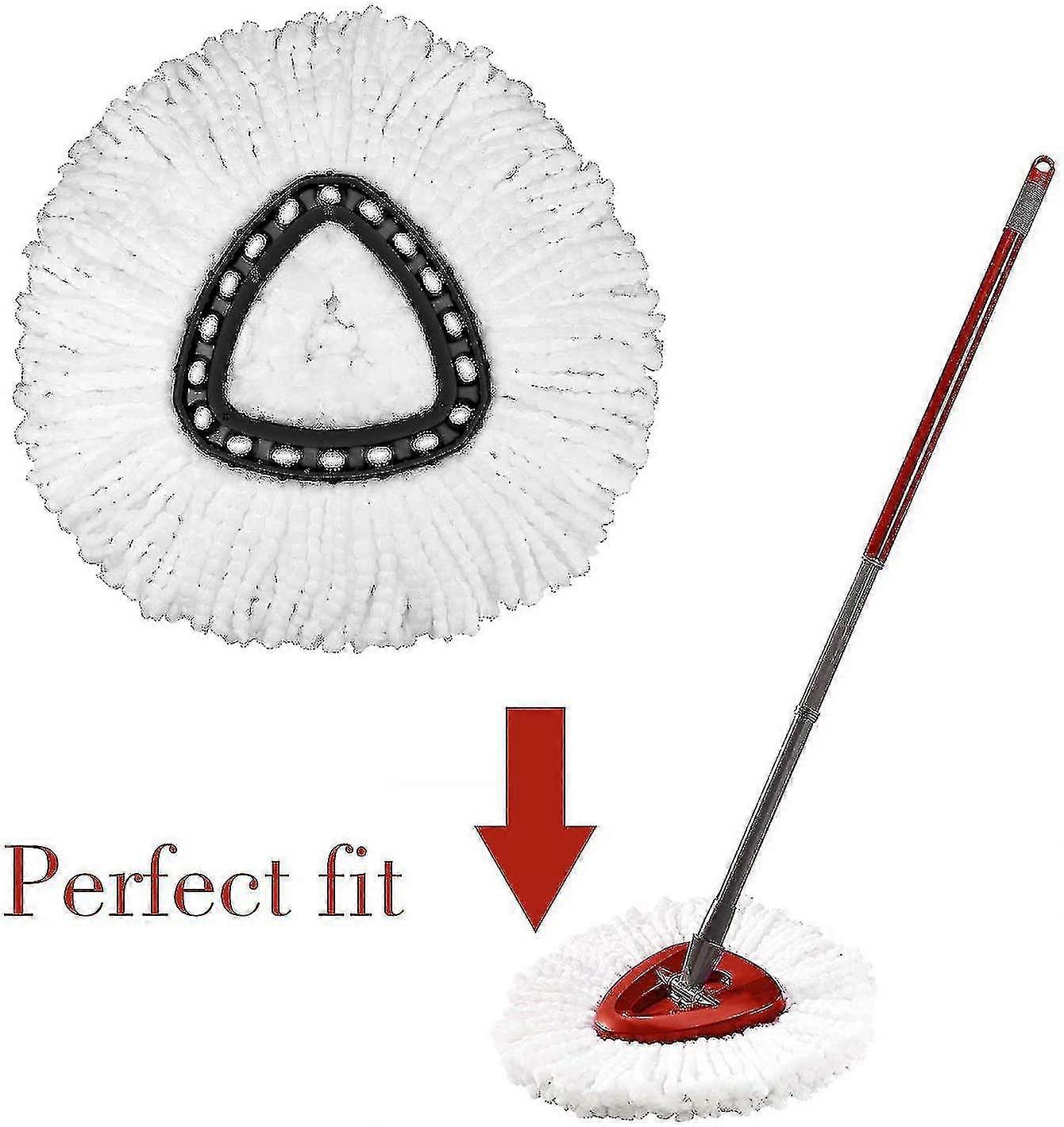 4 Pcs Flat Mop Replacement Cloth