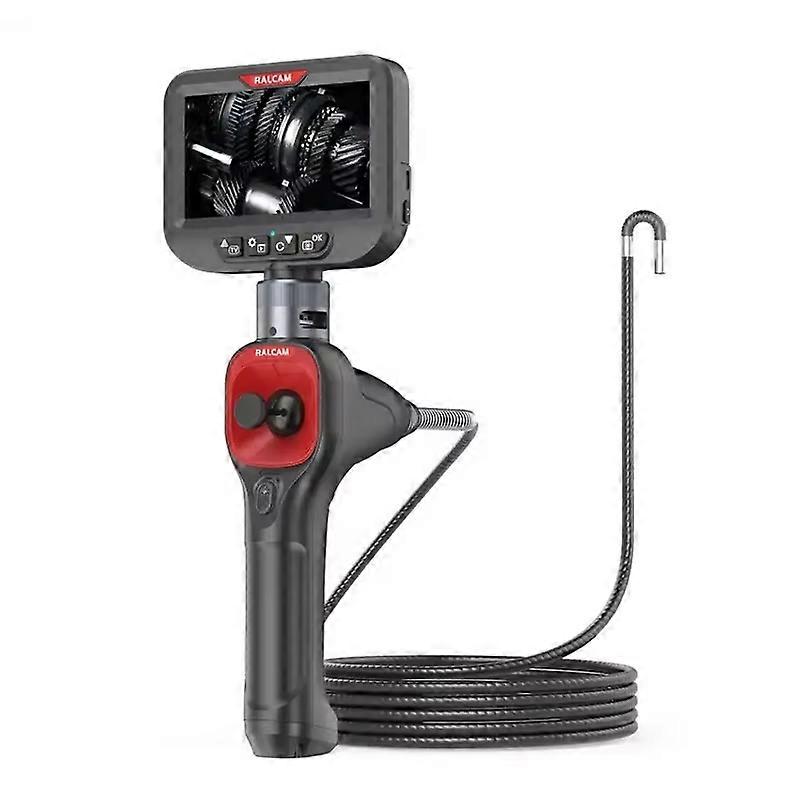 4-Way Articulating 360° Borescope 4.3'' IPS Endoscope IP67 Industrial Pipe Inspection