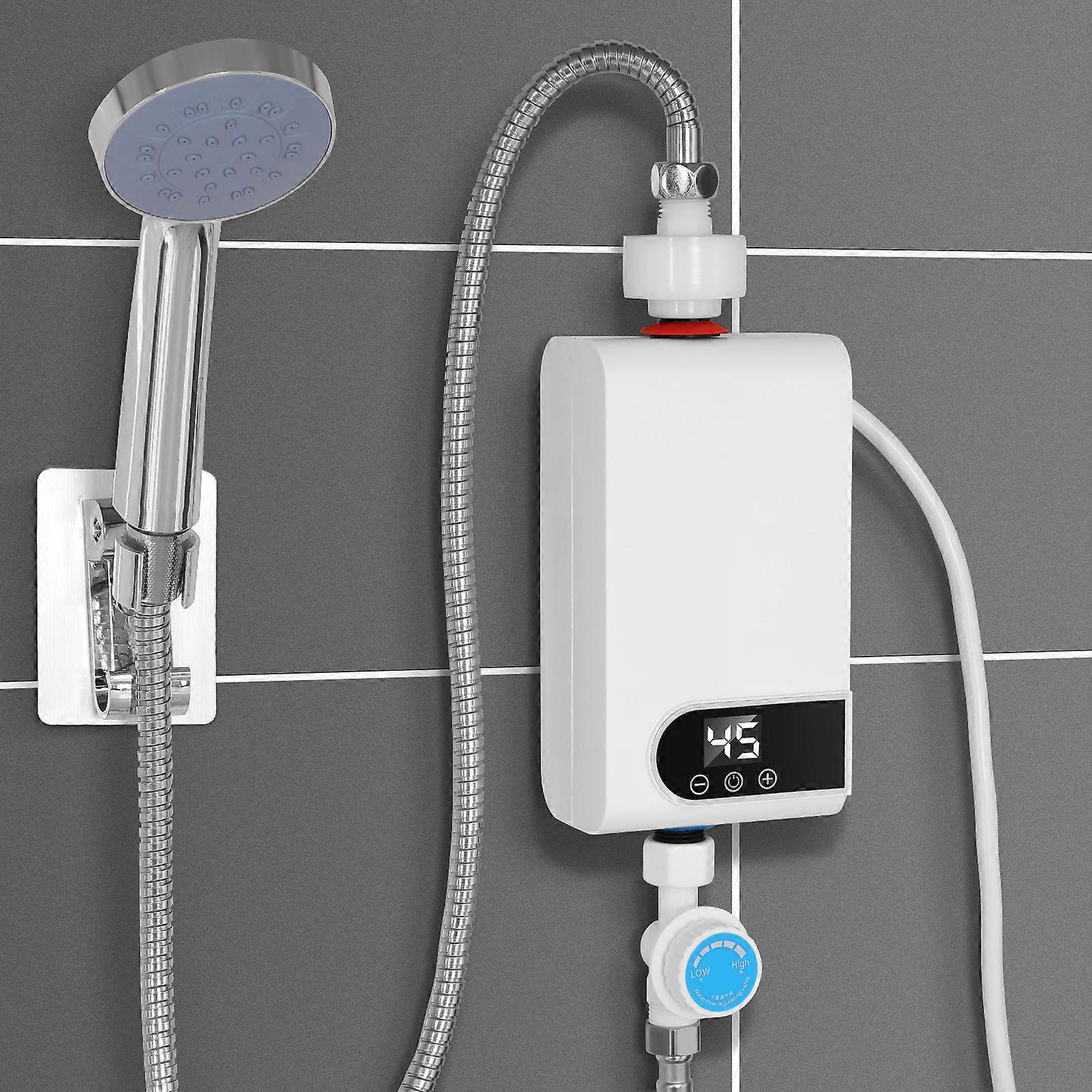 1 Set Tankless Water Heater Instant Water Heater Small Electric Water Heater With EU Plug