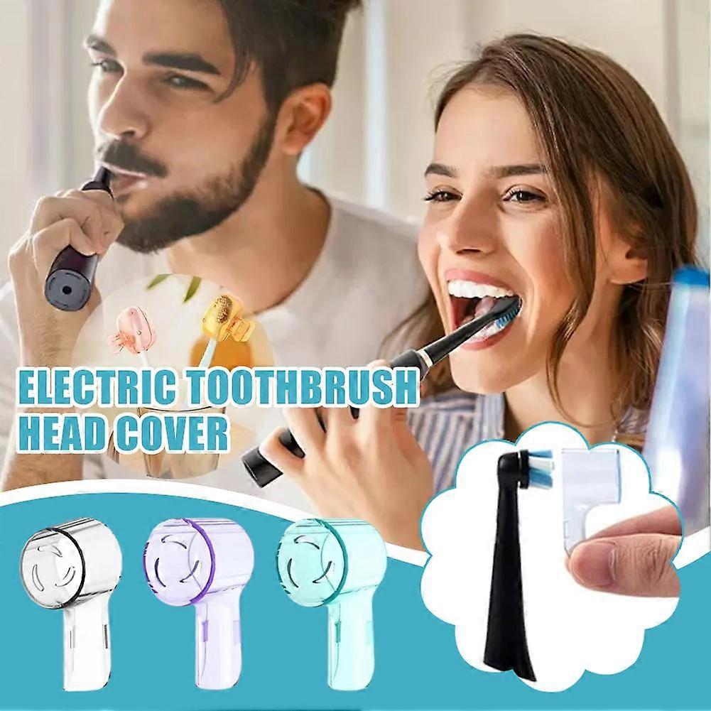 Portable Toothbrush Head Cover Clips Plastic Dustproof Head Germproof Protector