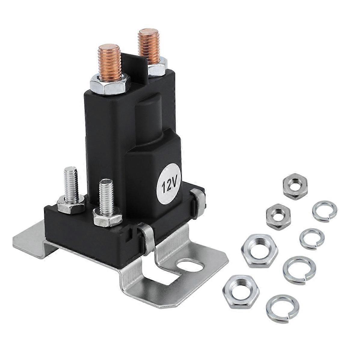 12V Large Current 500A Starting Relay with 100A Fuse Holder Kit Contact Quick Switch Fuse for Auto Rv Yacht Lawn Mower