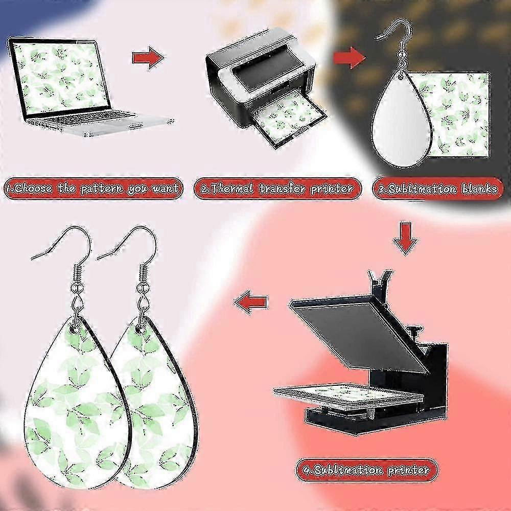 Sublimation Earrings Blank Heat Transfer Wire Hook Earrings