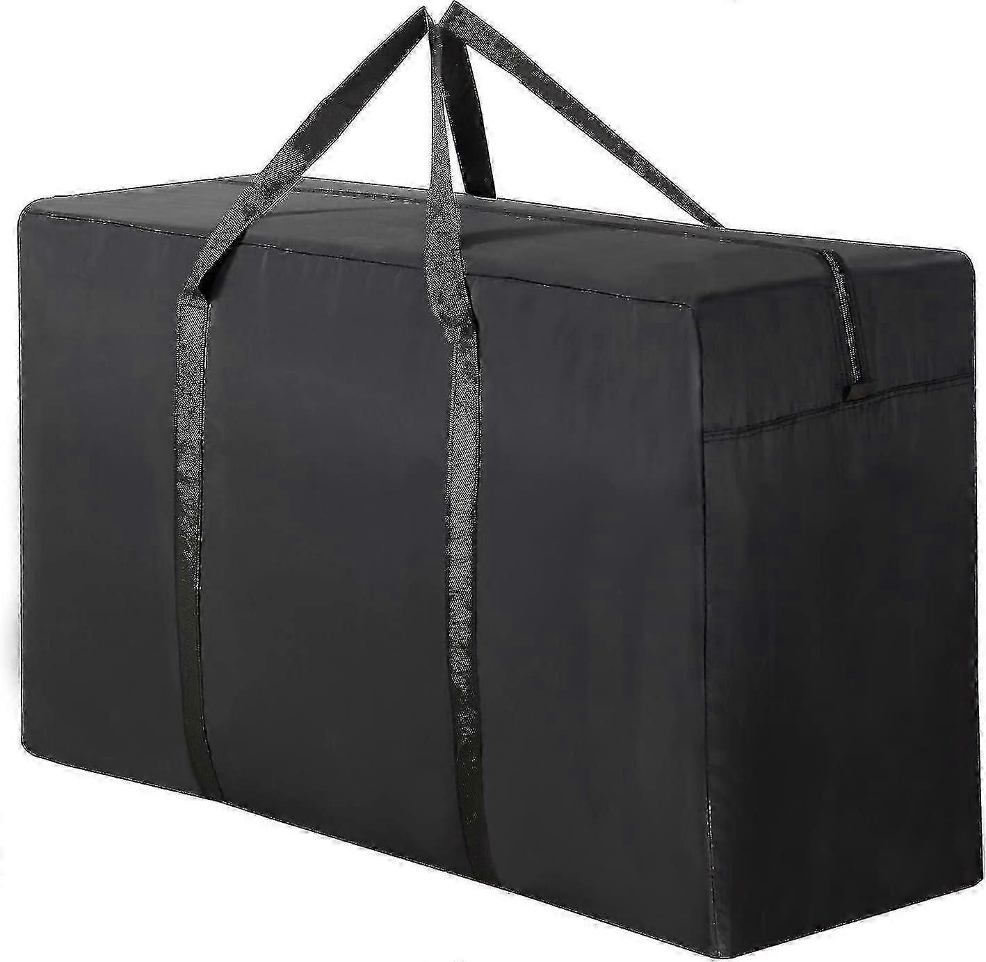 190l Extra Large Heavy Duty Moving Bag, Water-resistant Duffle Bag With Zippers For Travelling-Good