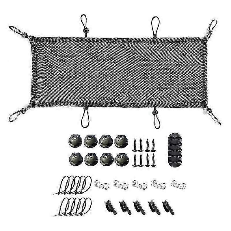 Under Desk Cable Management Net, Under Table Cord Management Mesh Organizer Flexible Wire Hiders 70