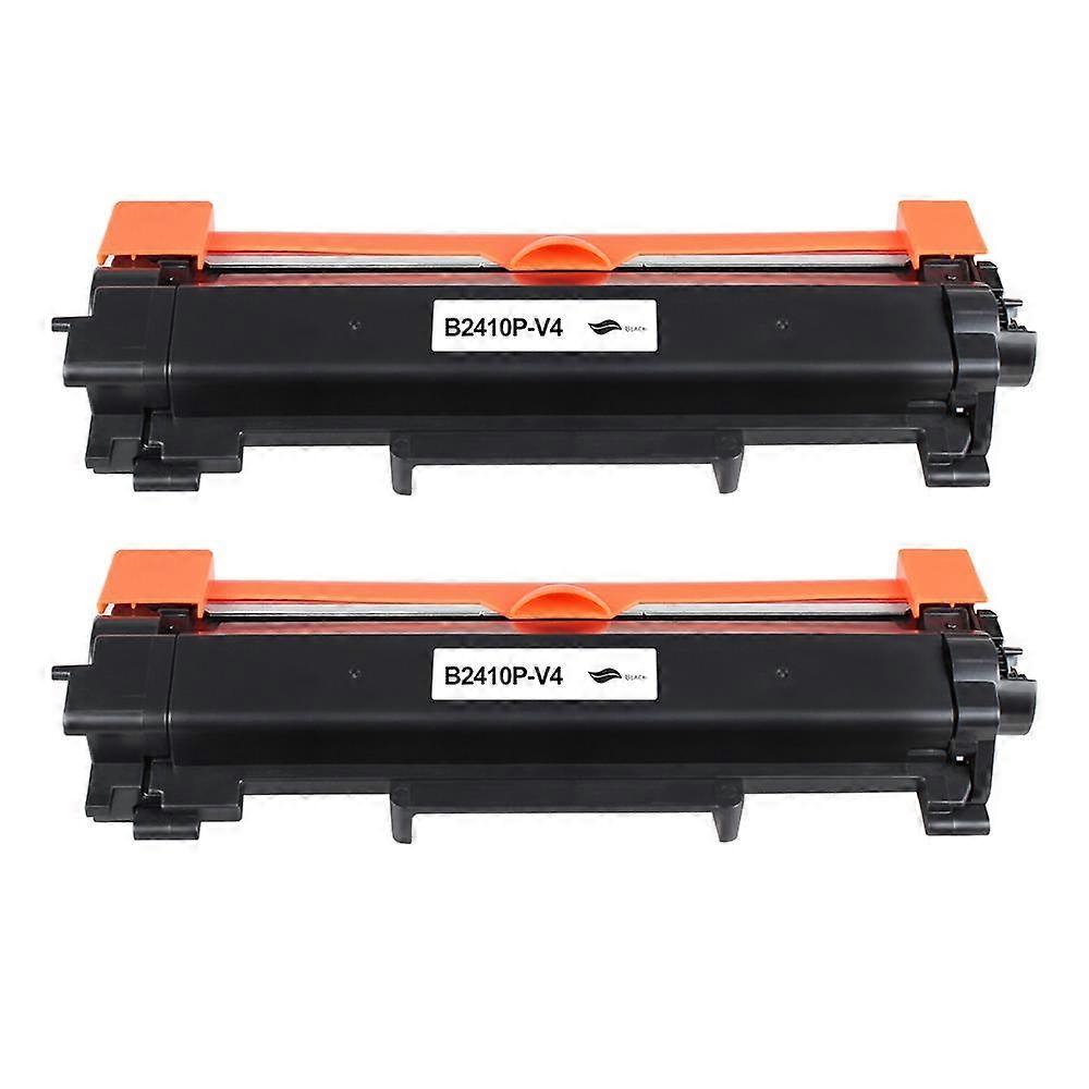 2 Go Inks Black Laser Toner Cartridges to replace TN2410 Compatible for Brother DCP, HL & MFC Printers