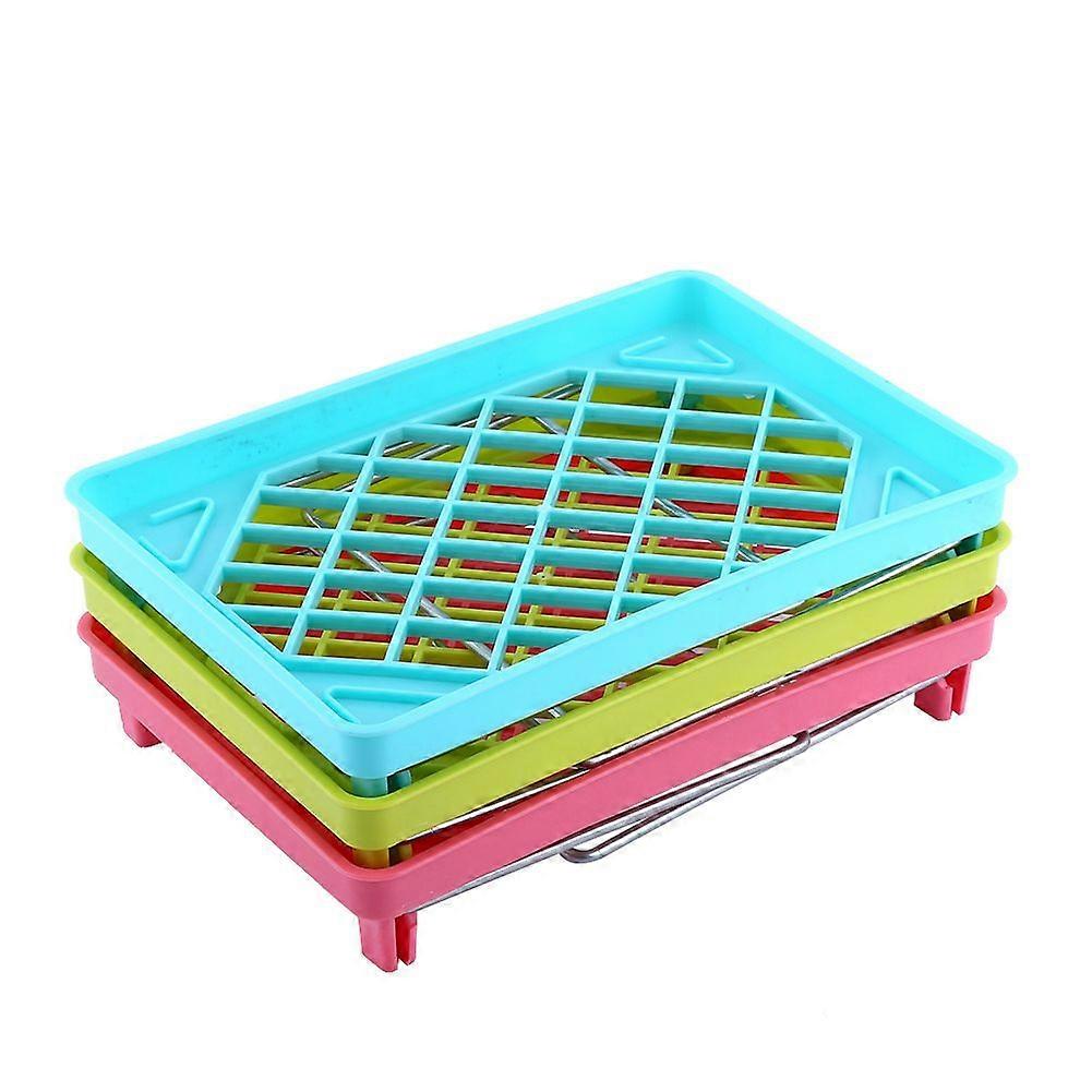 New Practical Foldable Stackable Storage Shelf Rack Organizer Holder For Kitchen Bathroom Desk