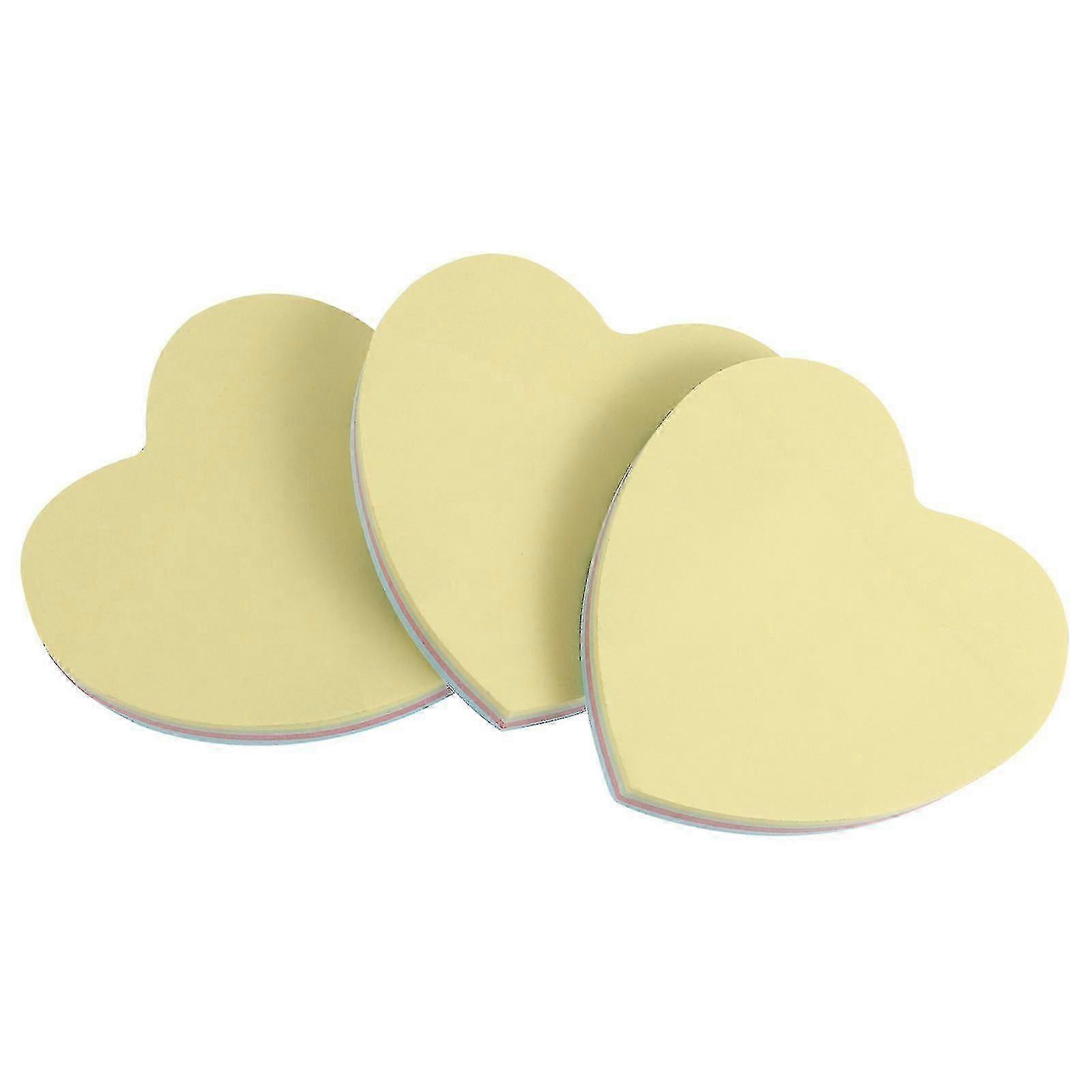 3 Pcs Post It Notes Stickie Notes Sticky Pad Sticky Bookmark Heart Post Its-DF