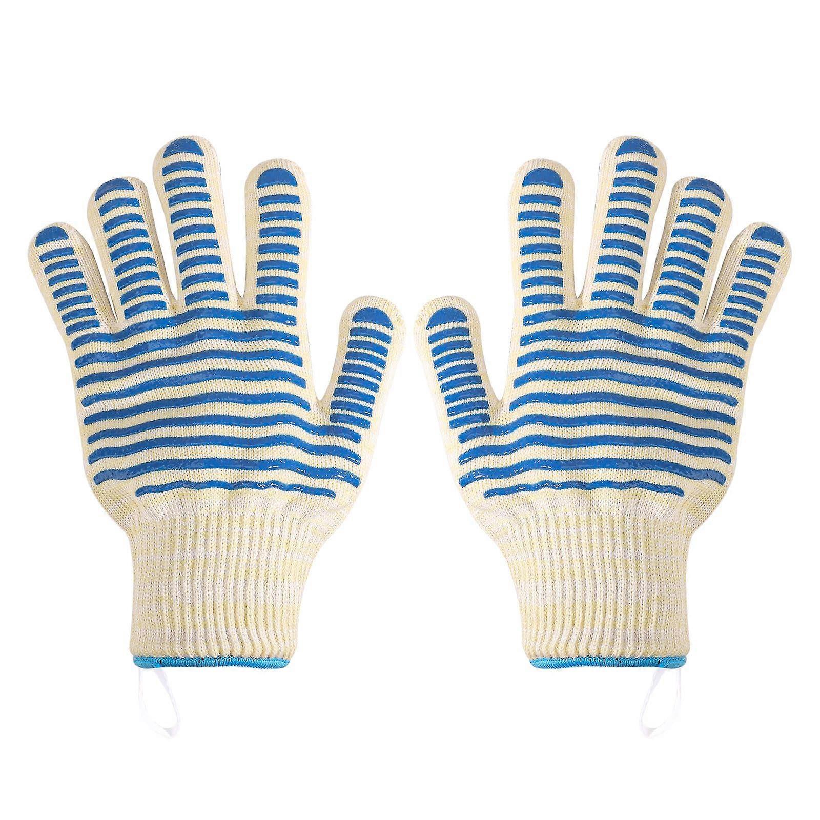 Heat-Resistant Non-Slip Fireproof Oven Gloves for Cooking