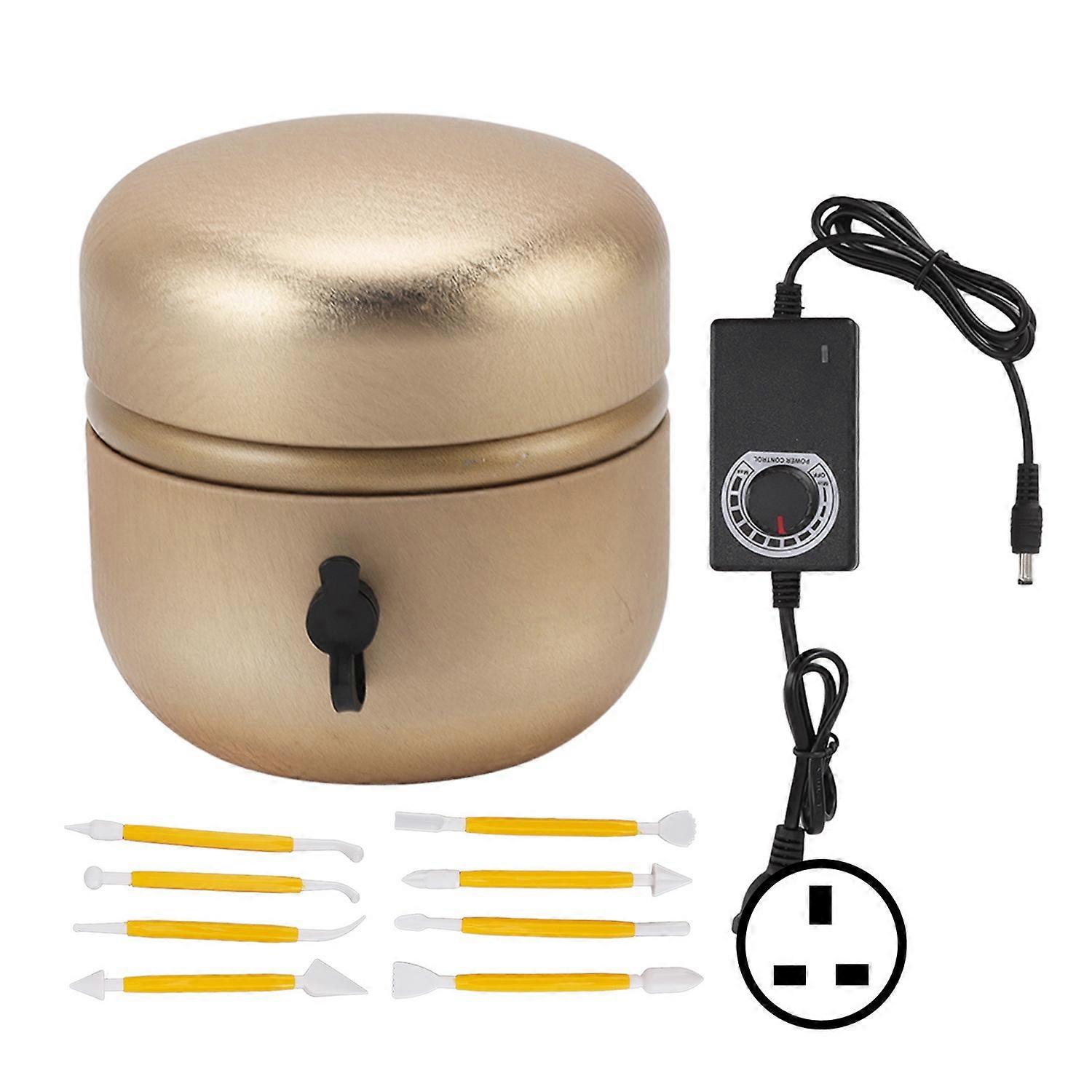 Mini tour de potier, régulation de vitesse en continu, machine portable de formage de poterie en or pour bricolage C