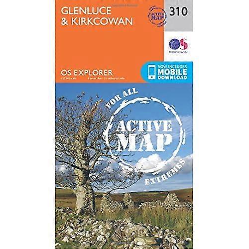 OS Explorer Map Active (310) Glenluce and Kirkcowan (OS Explorer Active Map)