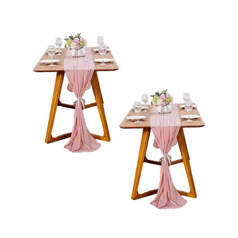 Elegant Sheer Chiffon Table Runner Rustic Romantic