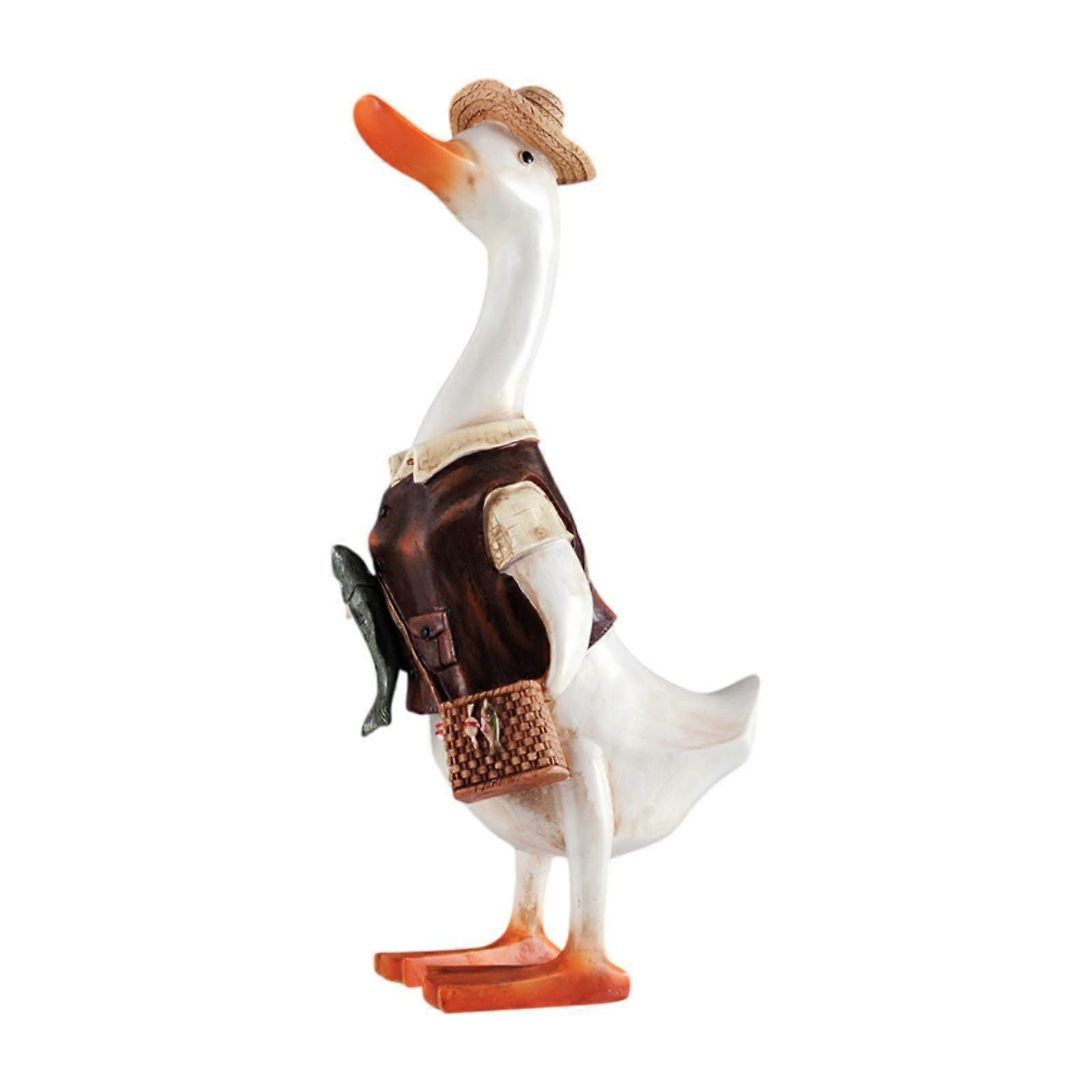 تمثال حديقة البط غرفة الطعام غرفة المعيشة الجرف مهرجان مقهى الحديقة زخرفة بني غامق