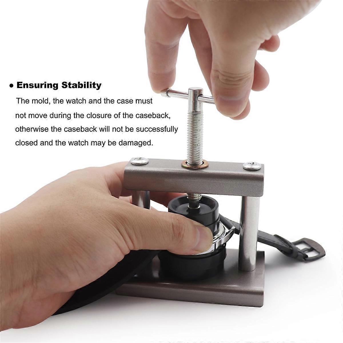 Watch Battery Replacement Tool Kit Watch Press Set Back Case Closer Watch Press Tool Kit for Closing Watch Cover