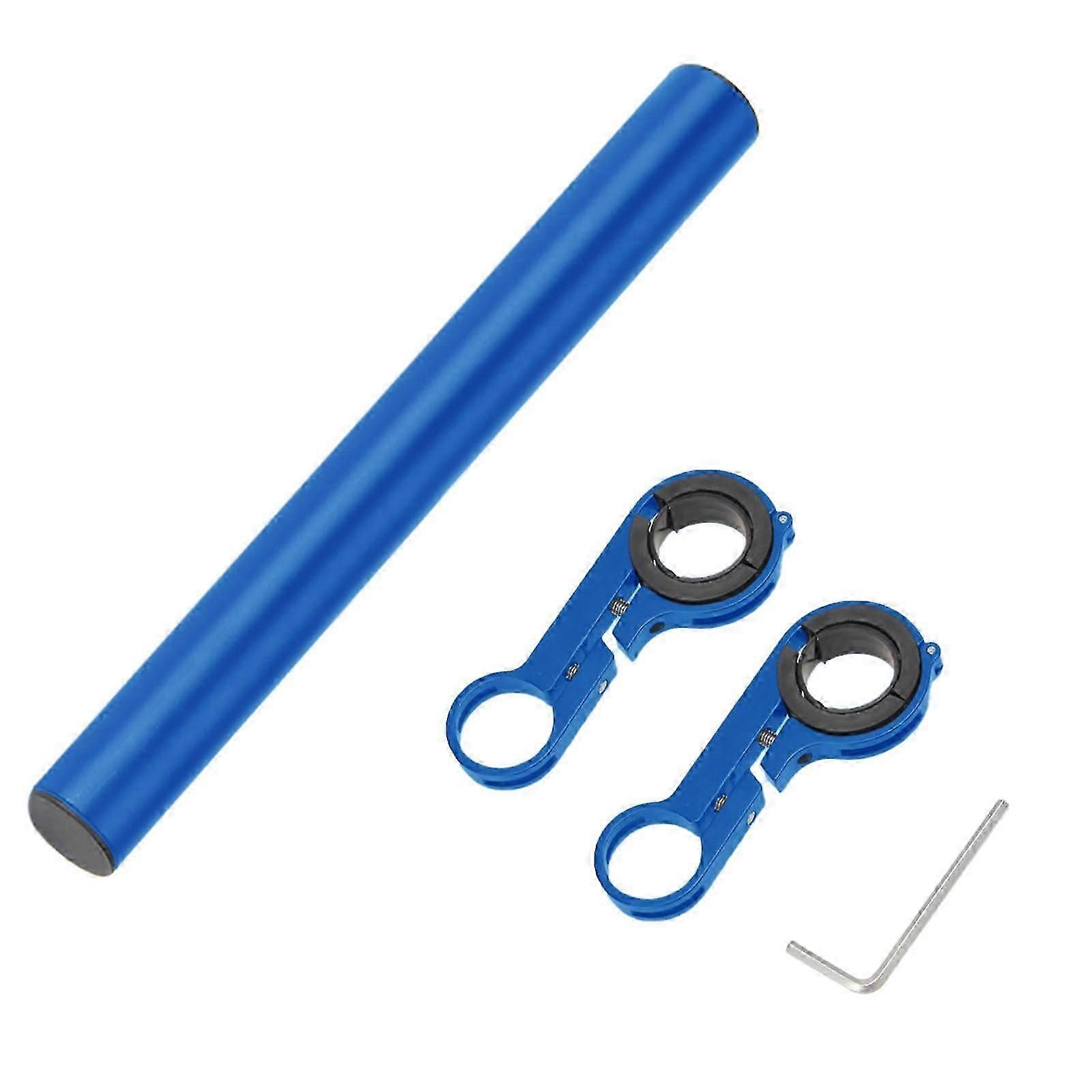 20cm Professional Handlebar Extension Frame Bike Handlebar Extend Bracket Double Bracket Cycling Equipment Extender Accessory, Blue