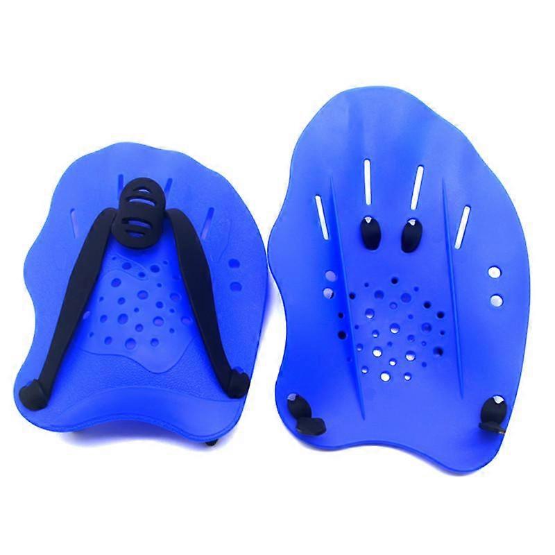 Swimming Paddles Training Adjustable Hand Webbed Gloves Pad Fins Flippers