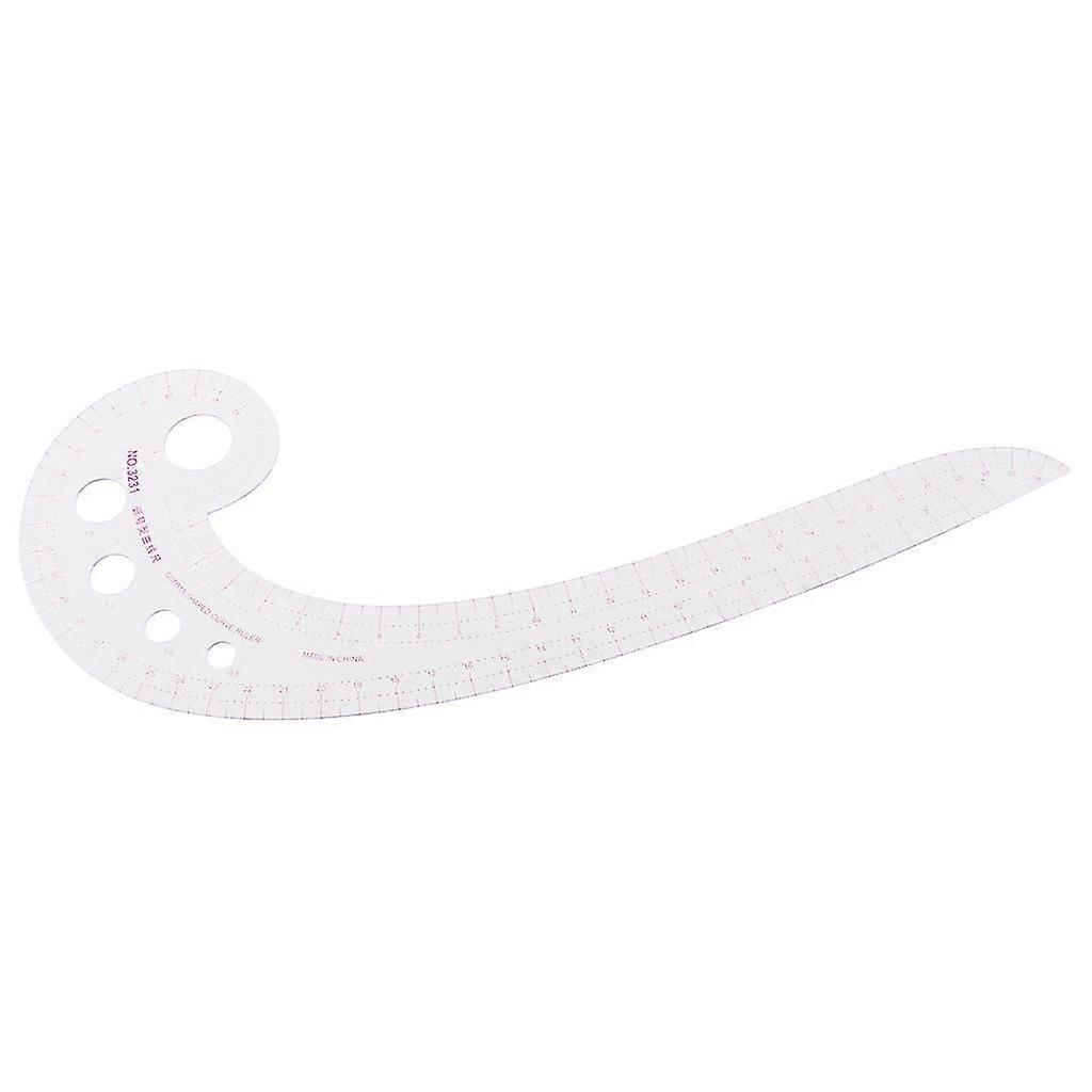 Sewing Ruler Comma Shaped French Curve Plastic Tailor Drawing Craft Tool Diy