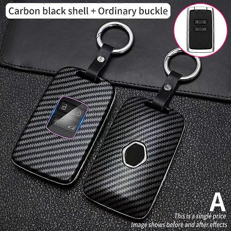 Car Key Case For Renault Koleos Kadjar Scenic Megane Sandero Keyless Remote Espace Fob Shell Protector Cover carbon fiber Auto MXP