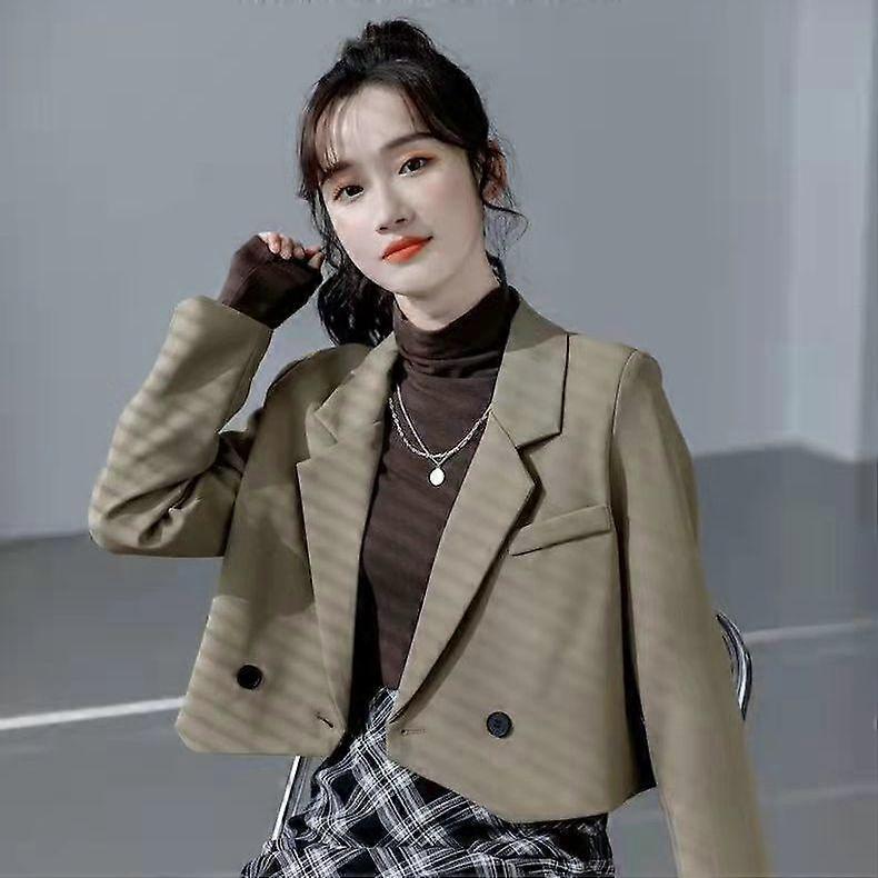 Stylish and Comfortable Autumn and Spring Short Blazer Jacket for Women