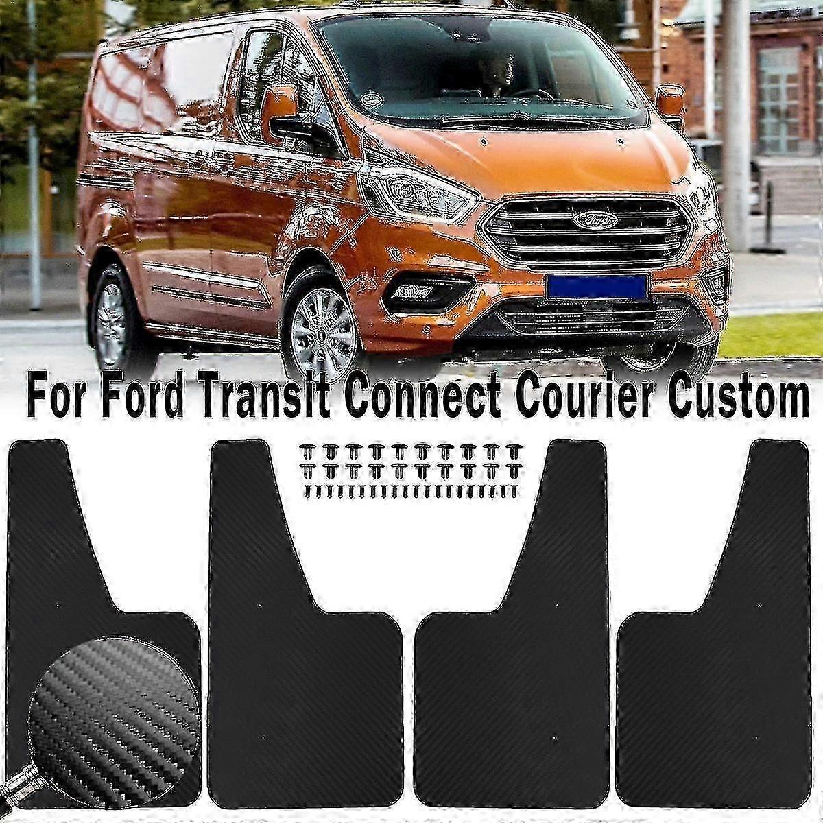 Carbon Fiber Mud Flaps Splash Guards For Ford Transit Connect Custom Tourneo Mk5 Mk6 Mk7 Mk8 Sport M
