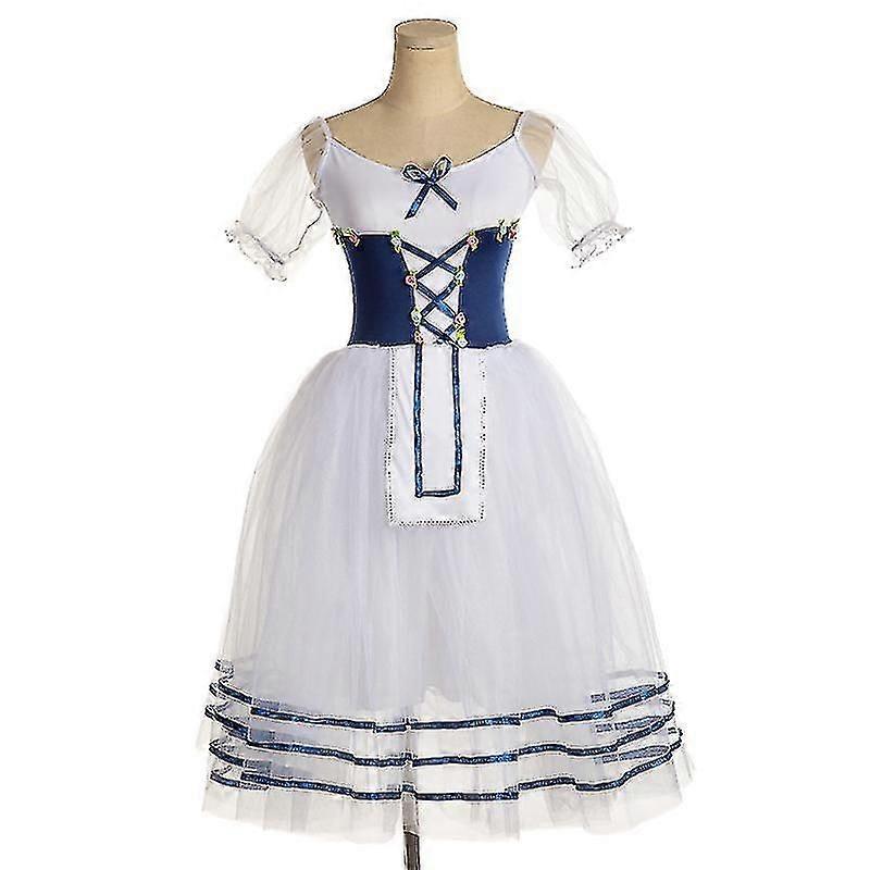 Επαγγελματικά κορίτσια Μπαλέτο Tutu φόρεμα Giselle Adulto Γυναίκες Mesh φούστα Κοντό μανίκι σφολιάτας Παιδιά Χορός Γυμναστική Κορμάκια