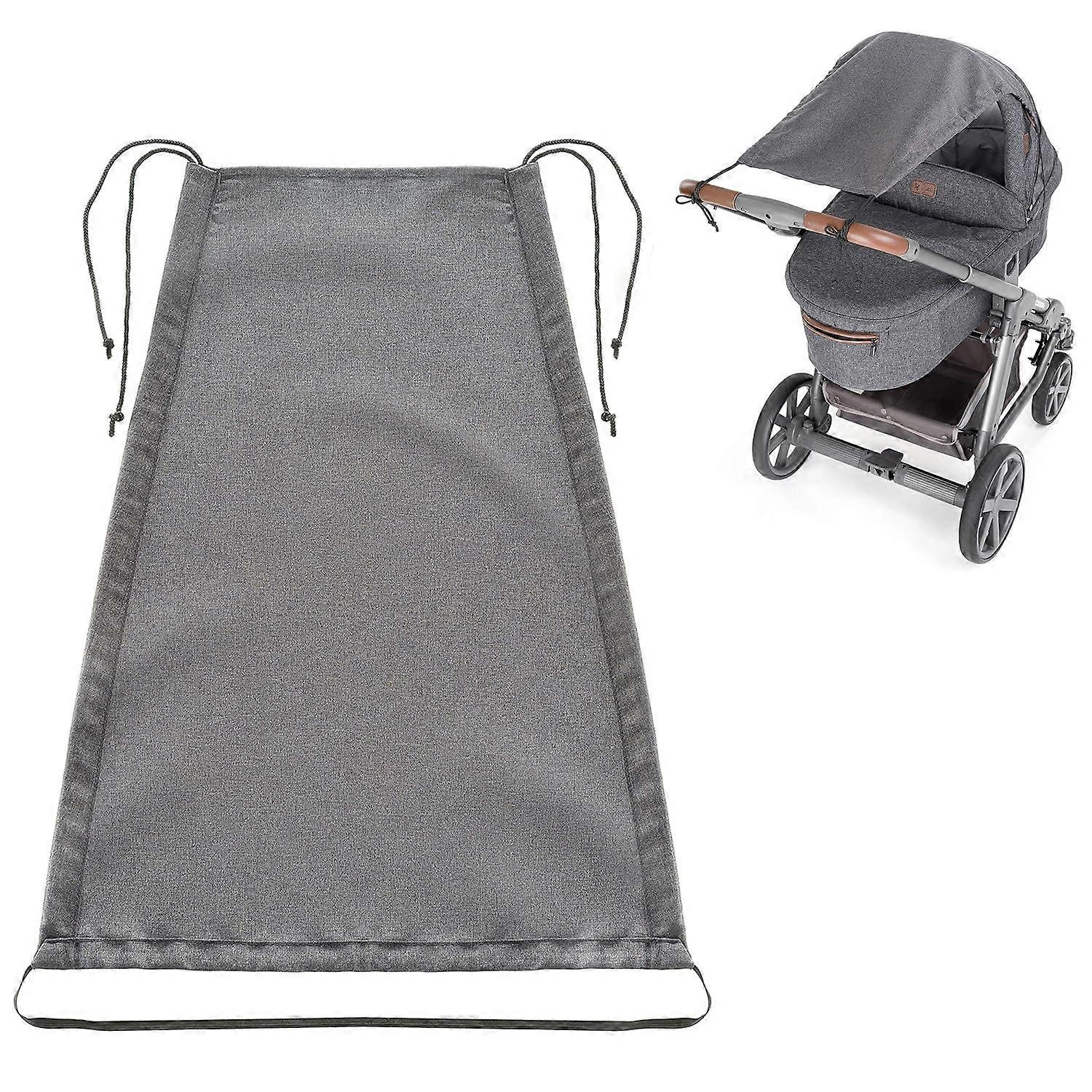 Stroller Sunshade for Everyday Excursions, UV Block & Perspective Window Design, Breathable Mesh for Fresh Air, Adjustable for Perfect Fit on Any