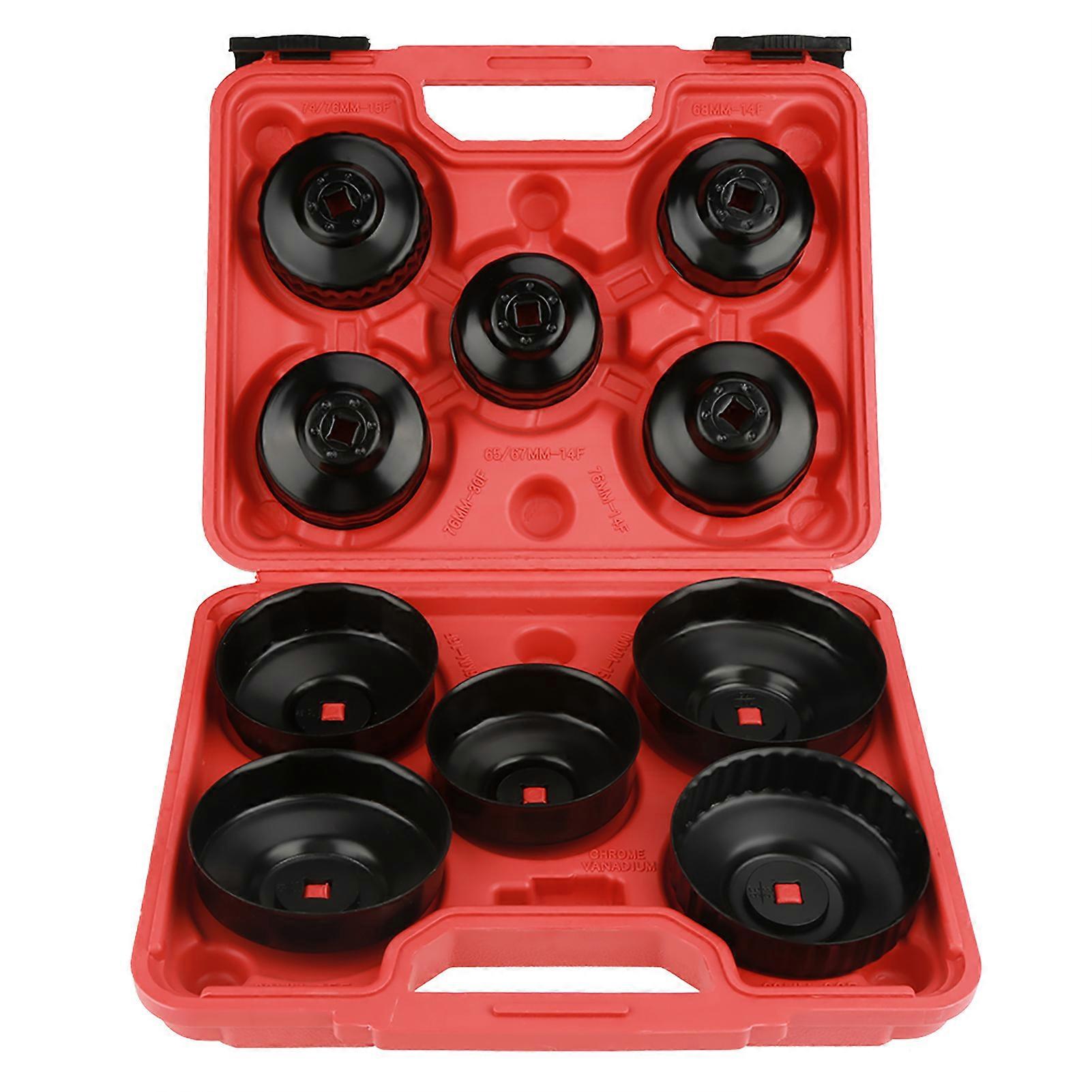 11pcs Oil Filter Wrench Socket Set for Removal and Repair, Durable Automotive Tool Kit for Easy Maintenance