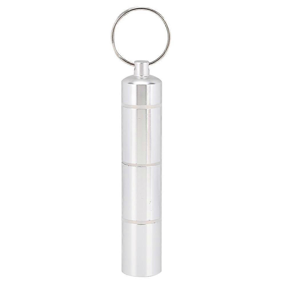 Aluminum Alloy Pill Box Storage Container with Daily Compartments for Medication Management and Travel Use
