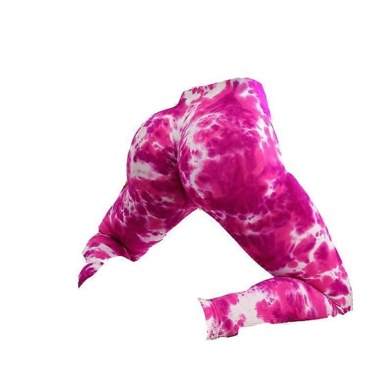 Push-ups stretch pink tie dye