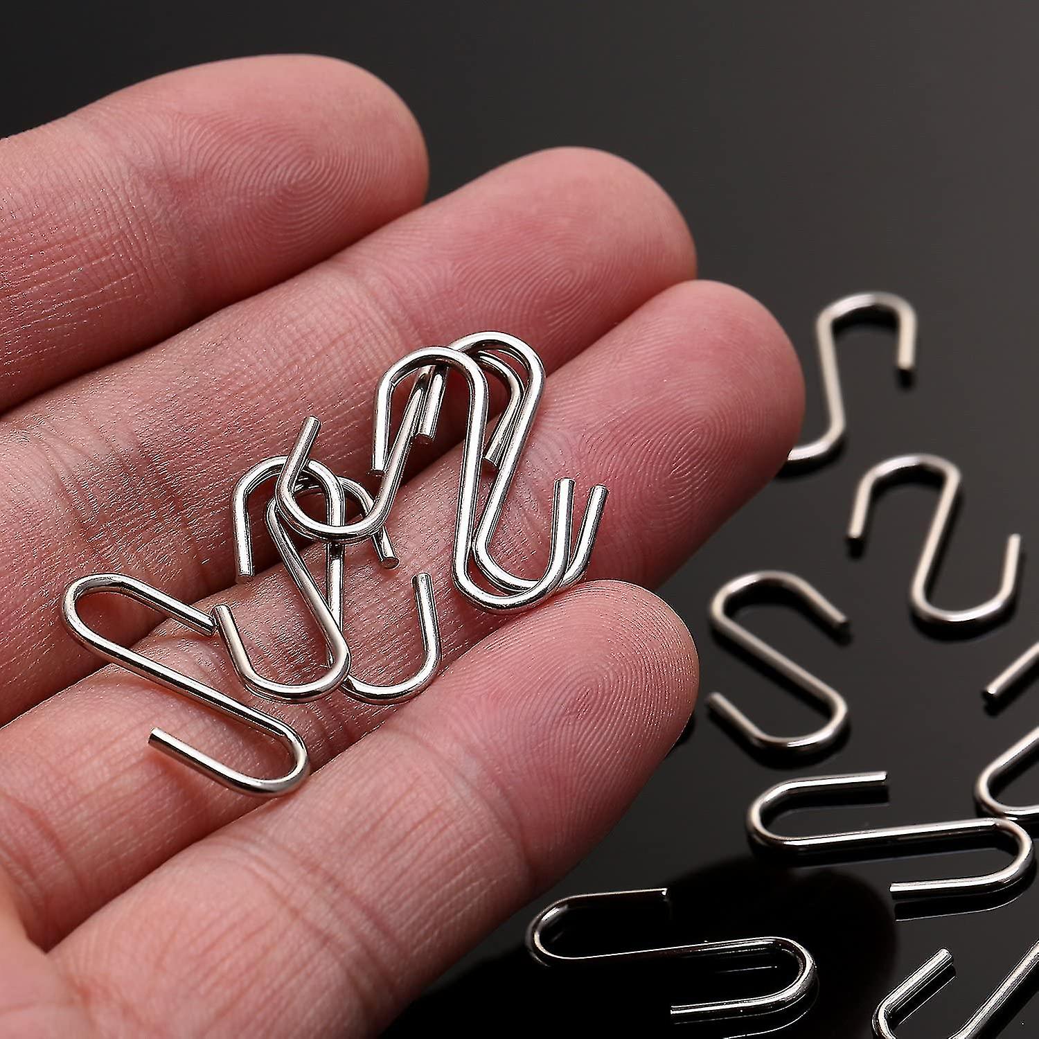 120Pcs 1-Inch For S-Shaped Hook S-Shaped Hook For Crafts (Black