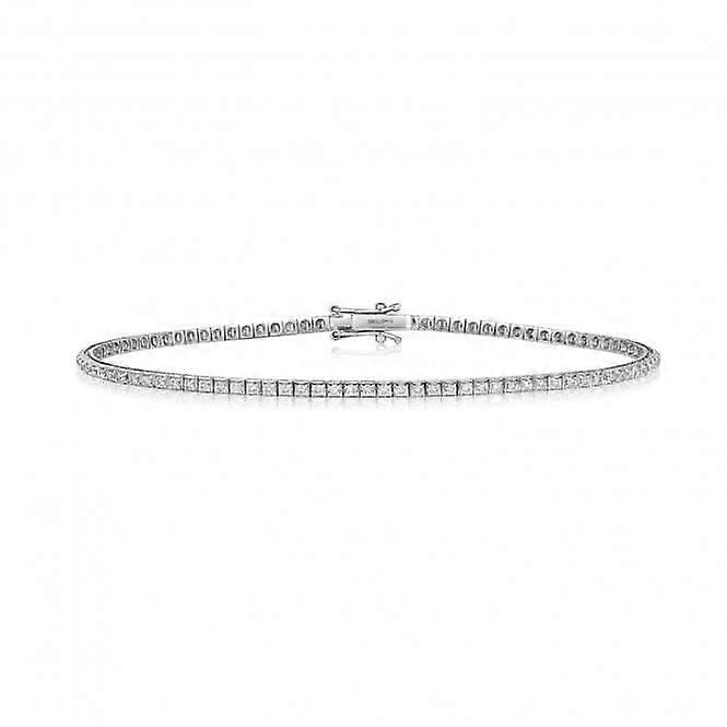 Diamond Jewellery 18ct White Gold Diamond Bracelet BDQ181W
