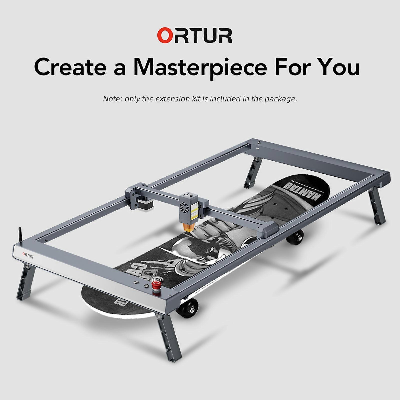 ORTUR Engraving Area Yaxis Extension Kit for Laser Master 3 Engraving Machine Expand to 850x400mm Work Area High Precision Higher Working Efficiency