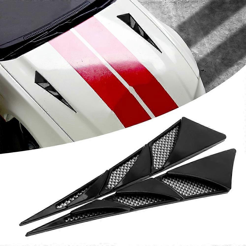 1pair Car Modified Side Air Vent Shark Gill Spoiler Fender