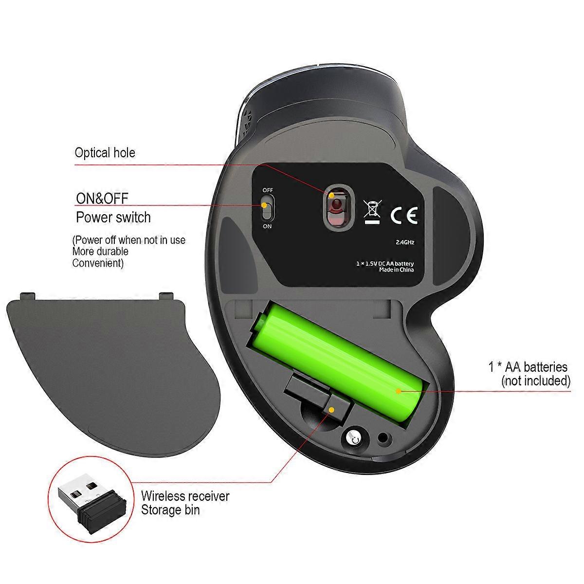 Wireless Bluetooth Mouse Rechargeable 2.4G Wireless Mouse