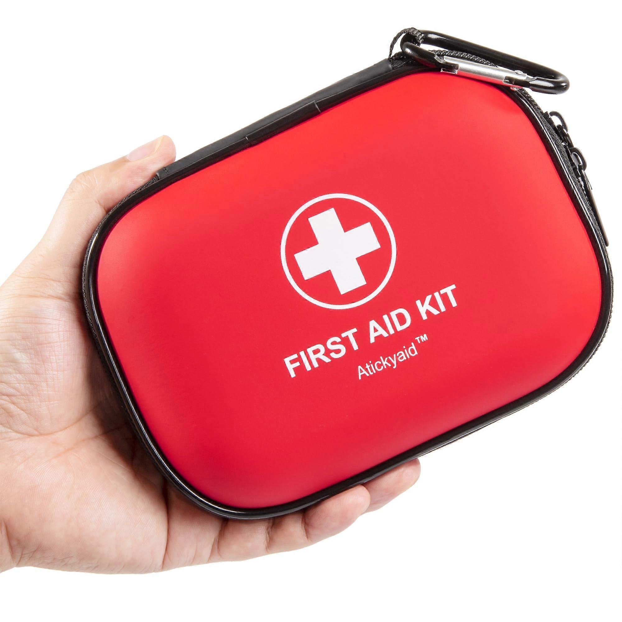 120-piece mini hard shell car first aid kit, small size