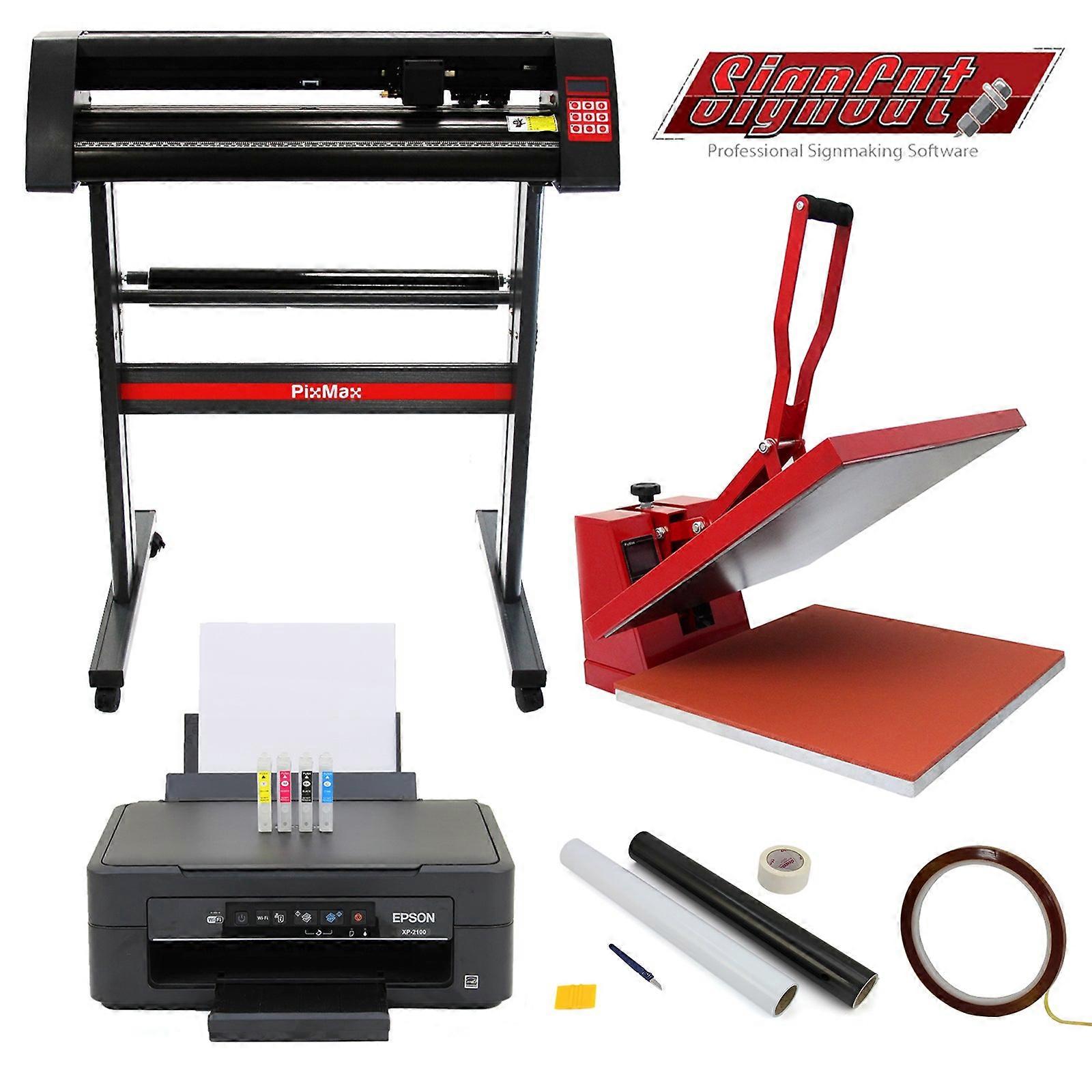 Schneideplotter, 50 x 50 Heat Press, Sign Cut Business Bundle, Value Printer